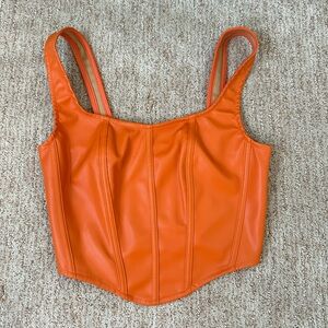 Sincerely Jules Faux Leather Top